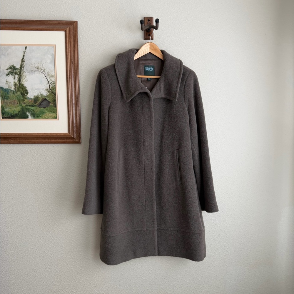 Hilary Radley Taupe Alpaca Coat